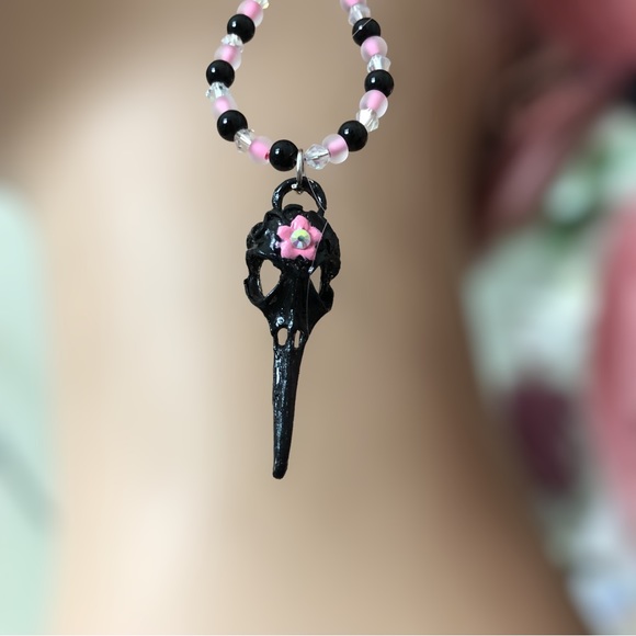 Black Plague Doctor Bird Mask Halloween Goth Earrings - Picture 4 of 8